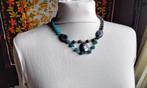 Collier UNIEK iriserende Labradoriet Aventurine 925 Zilver, Overige kleuren, Nieuw, Ophalen of Verzenden, Steen of Mineraal