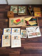 Vintage Houten Speelgoed & Leesboekjes Set Antiek Speelgoed, Ophalen of Verzenden