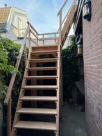 Handgemaakte Douglas Houten Trap, Ophalen of Verzenden, Zo goed als nieuw, 2 tot 4 meter