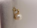 Gouden hanger met parel en diamant                      G119, Met edelsteen, ., Ophalen of Verzenden, Zo goed als nieuw