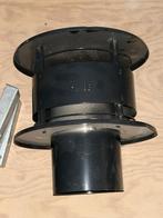 rookkanaal / kachelpijp / rookgaskap 150 mm aluminium zwart, Ophalen, Zo goed als nieuw, Gas, Gaskachel