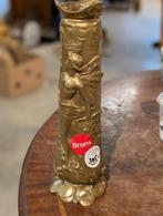 Antieke bronzen vaas 26 cm. louchet, Antiek en Kunst, Ophalen