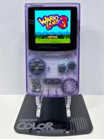 Nintendo Gameboy Color IPS AMOLED - Paars, Spelcomputers en Games, Spelcomputers | Nintendo Game Boy, Ophalen of Verzenden, Zo goed als nieuw