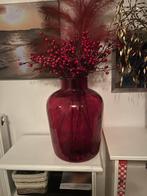 Prachtige grote rode vaas, Huis en Inrichting, Ophalen of Verzenden, Zo goed als nieuw, Rood, Minder dan 50 cm