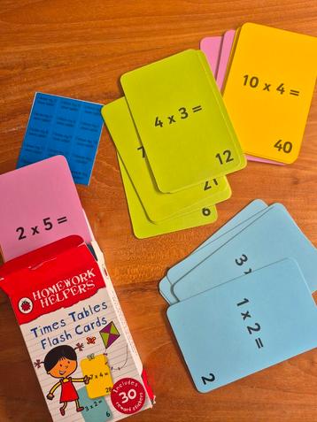 Times Tables Flash Cards beschikbaar voor biedingen
