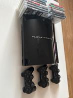 PS3 Phat 60GB + 3 Controllers + Games, Spelcomputers en Games, Spelcomputers | Sony PlayStation 3, Phat, Ophalen of Verzenden