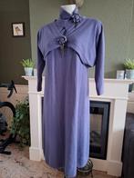 Apanage paarse jurk en vest bolero 36 met cashmere zgan, Verzenden, Paars, Zo goed als nieuw, Maat 36 (S)