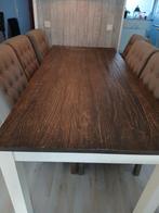 Mooie eettafel.  Vandaag  gratis ophalen., Huis en Inrichting, Ophalen of Verzenden, 4 tot 6 stoelen
