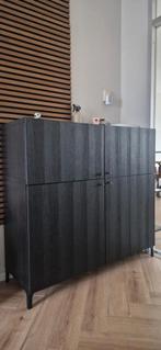 Ikea Besta Vitrinekast - Zwartbruin, Ophalen of Verzenden, Zo goed als nieuw, 25 tot 50 cm, 150 tot 200 cm