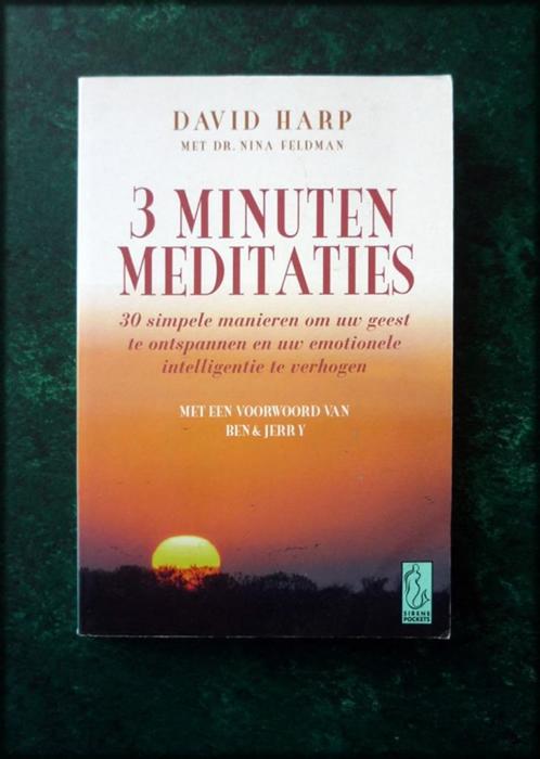 3 MINUTEN MEDITATIES - David Harp - 30 simpele manieren om u, Boeken, Esoterie en Spiritualiteit, Zo goed als nieuw, Achtergrond en Informatie
