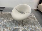 Nieuw Leolux Mimas fauteuil Mondo stof design stoel Bianco, Huis en Inrichting, Leolux, Nieuw, 75 tot 100 cm, Ophalen of Verzenden