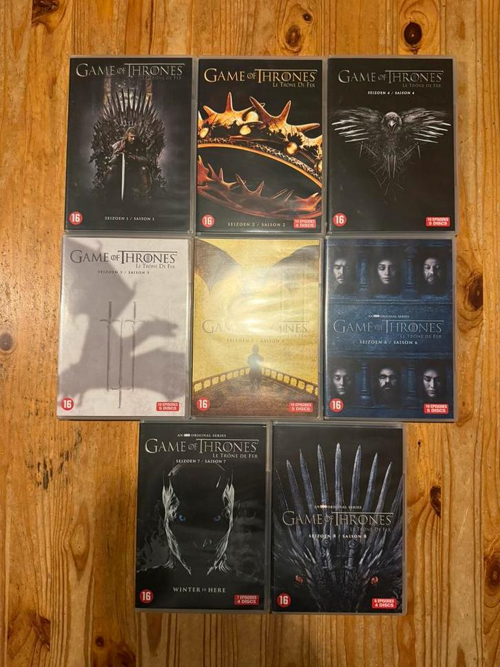 Game of Thrones Seizoen 1-8 DVD Boxset NL versie, Cd's en Dvd's, Dvd's | Tv en Series, Gebruikt, Boxset, Vanaf 16 jaar, Verzenden