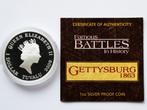 1 Dollar 1 ounce zilver Famous Battles Gettysburg Perth Mint, Ophalen of Verzenden