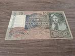 Biljet 10 gulden Meisje met druiven / Herderin, 1942, Ophalen of Verzenden, 10 gulden