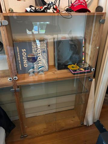 7 stuks grenen Ikea Ivar kasten met glazen deuren - afbeelding 2