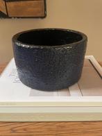 Raku Gestookte Indigo Blauwe Plantenbak,Wabi Sabi Aardewerk, Hobby en Vrije tijd, Pottenbakken, Ophalen of Verzenden, Gebruikt