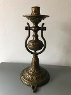 Zware koperen scheeps/tuimelkandelaar, Antiek en Kunst, Antiek | Kandelaars, Ophalen of Verzenden, Koper of Brons