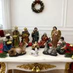 Rustieke Kerststal Figuren Set, Ophalen, Overige materialen, Overige kleuren, Zo goed als nieuw