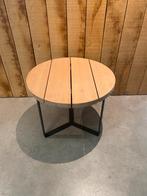 salonMassief hardhouten salontafel – industrieel design, 50 tot 100 cm, Rond, Nieuw, 50 tot 100 cm