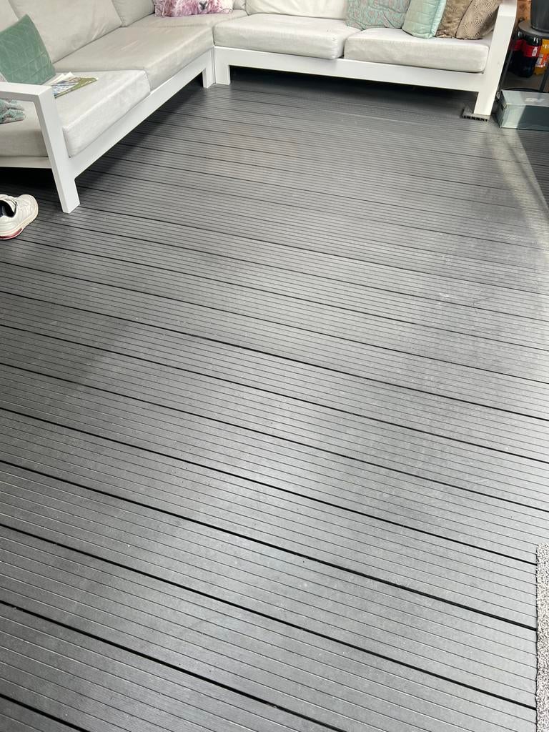 Composiet vloerdelen. Tweezijdig., Tuin en Terras, Terrasdelen en Vlonders, Ophalen, Gebruikt, Composiet