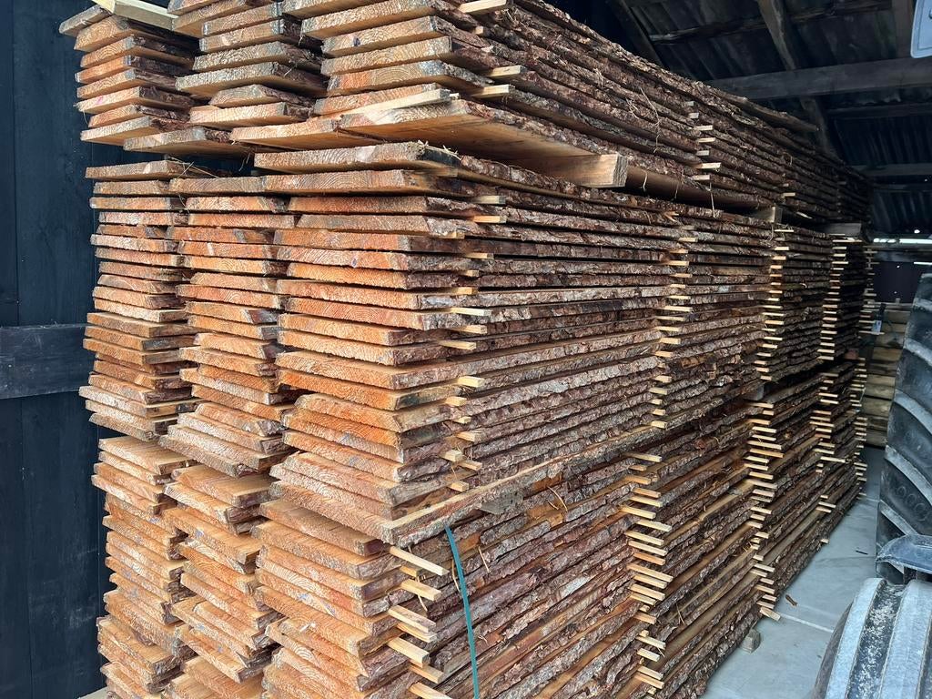 Lariks schaaldelen Boomstamplanken potdeksel wandbekleding, Ophalen of Verzenden, Nieuw, Planken
