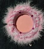 Schattig Roze Fotolijstje met Pluizige Rand en diamantjes., Ophalen of Verzenden, Zo goed als nieuw