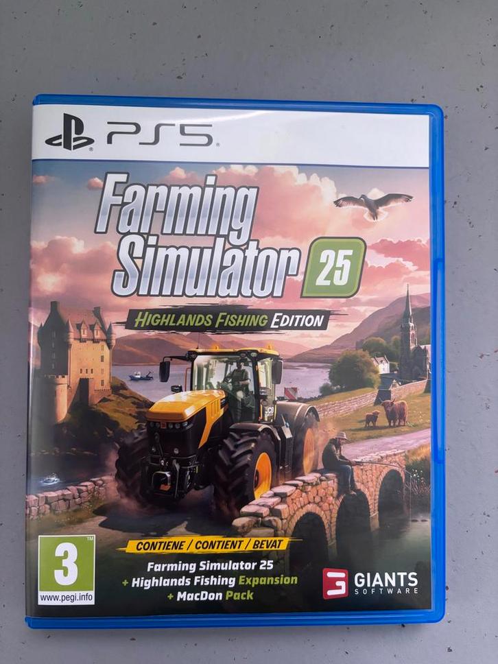 Farming Simulator 25 Highlands Fishing Edition PS5, Spelcomputers en Games, Games | Sony PlayStation 5, Nieuw, Simulatie, 1 speler