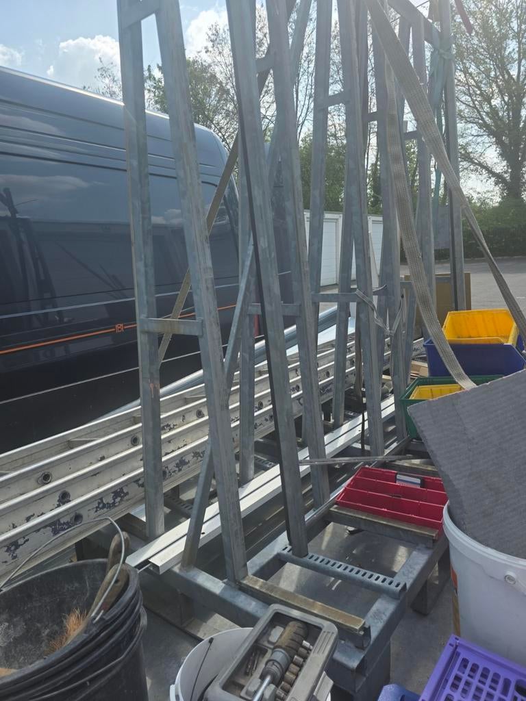 Gegalvaniseerde glasbok 900-1800x1800 mm, Gebruikt, Overige typen, 160 cm of meer, 160 cm of meer