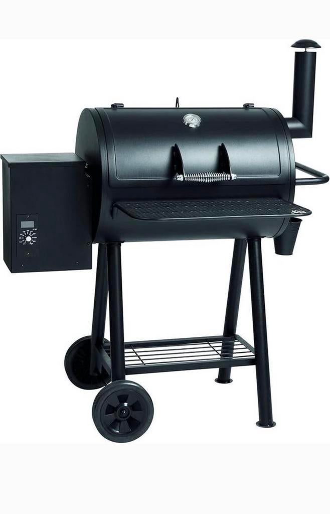 NIEUW IN DOOS VOL AUTOMATISCHE PELLET BBQ SMOKER ZWART STAAL, Ophalen, Nieuw