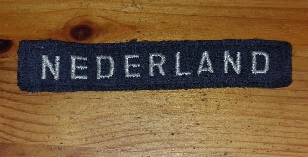 Naamlint Koninklijke Luchtmacht., Ophalen of Verzenden, Landmacht, Nederland, Embleem of Badge