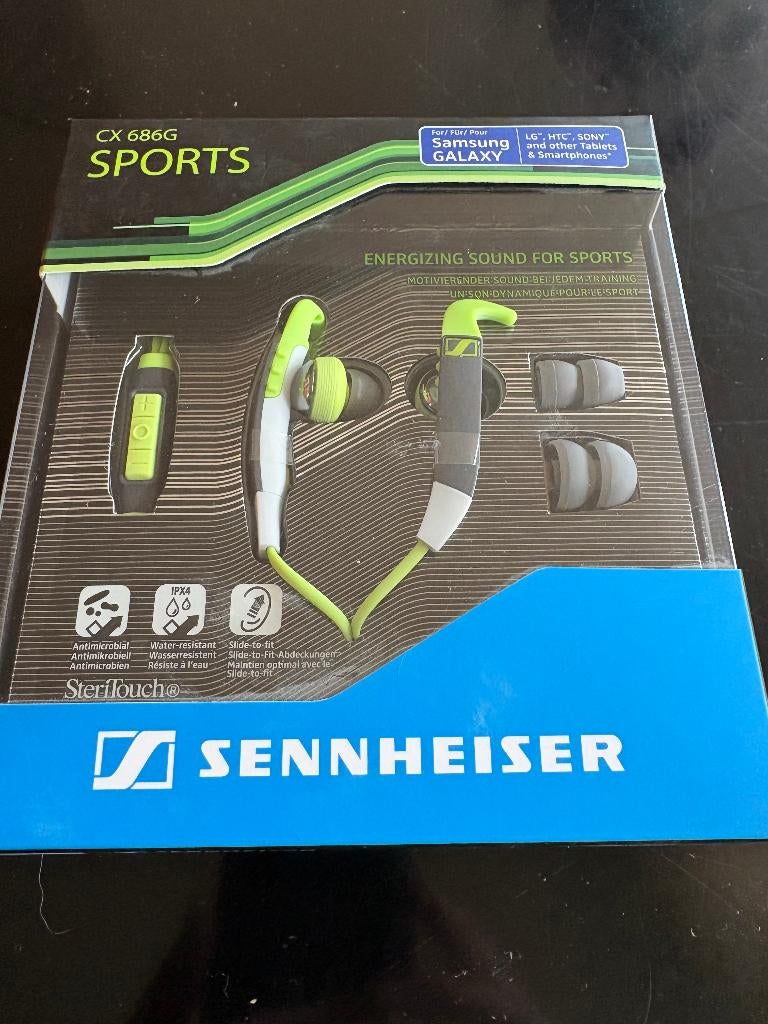 Sennheiser koptelefoon - sport, Ophalen of Verzenden, Nieuw, Op oor (supra aural), Sennheiser