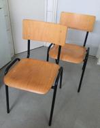 Schoolstoelen 2 stuks, Ophalen, Gebruikt, Zwart, Vijf, Zes of meer stoelen