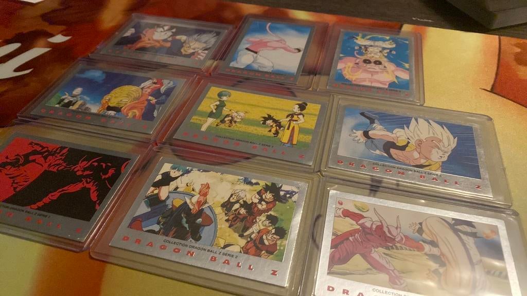 Oude dragonball z kaarten, Ophalen of Verzenden, Zo goed als nieuw, Meerdere kaarten