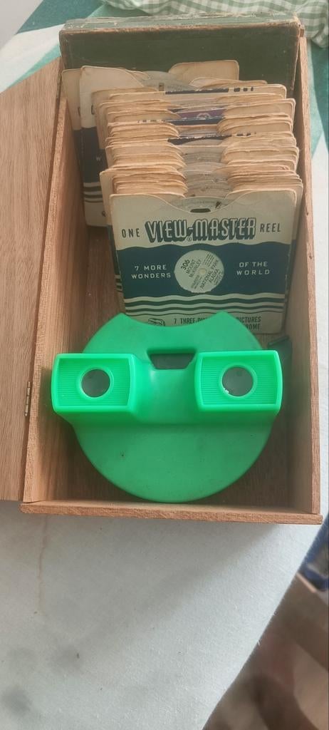 View-Master Stereoscoop met 7 Wereldwonderen Reels, Ophalen of Verzenden, 1940 tot 1960, Overige typen