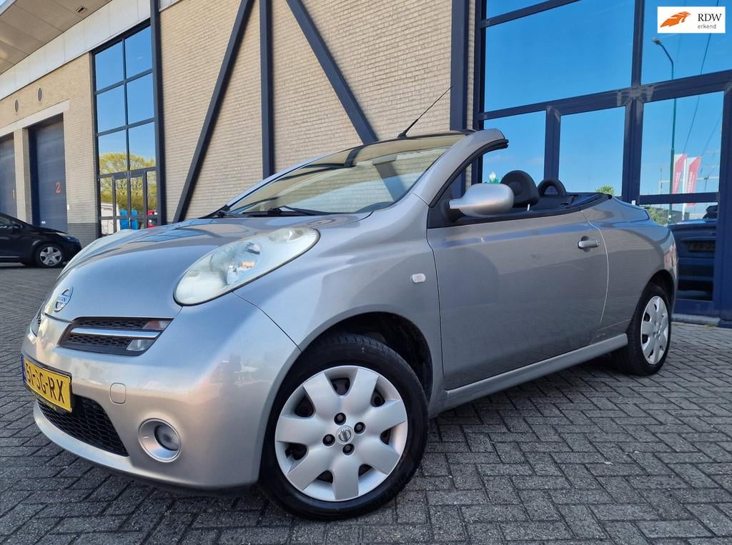 Nissan Micra C+C 1.4 Tekna CABRIO HARDTOP AIRCO 2 X SLEUTELS, Auto's, Voorwielaandrijving, 15 km/l, Gebruikt, 750 kg