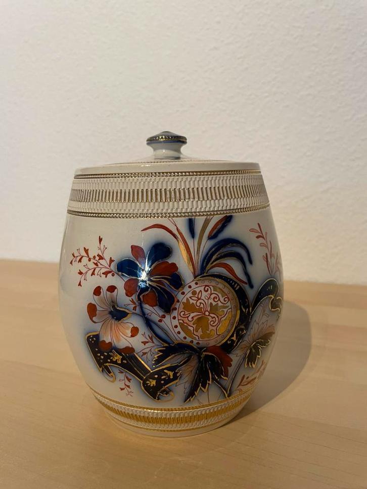 Antieke tabakspot – Engels porselein – Edward Miller & Co, Antiek en Kunst, Antiek | Keramiek en Aardewerk, Ophalen of Verzenden