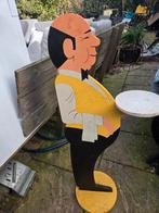 Houten Ober met Dienblad - Decoratief Figuur, Ophalen, Gebruikt