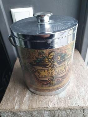 Jaren 70 heel mooie vintage ijsemmer AEG met oude wereldkaar, Ophalen of Verzenden, Zo goed als nieuw, Koel-accessoire, Koelelement