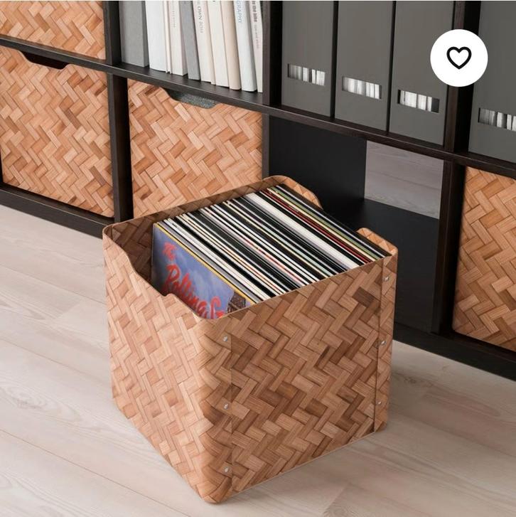 2x ikea Bullig manden bakken kisten o.a. voor de kallax, Huis en Inrichting, Woonaccessoires | Schalen en Manden, Zo goed als nieuw