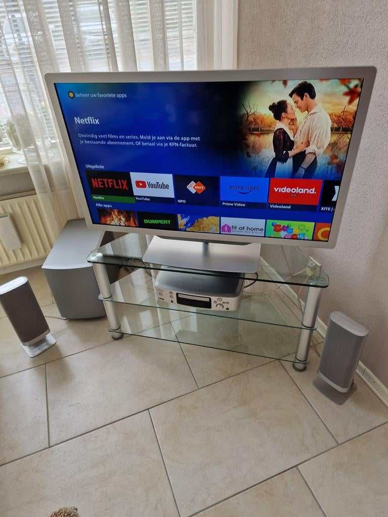 Philips TV  + radio cd dvd speler + bas box., Ophalen of Verzenden, Soundbar, Philips, Dvd-speler