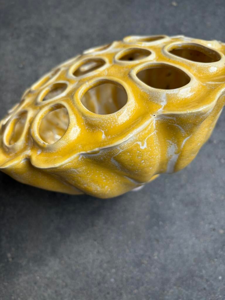 Unieke tulpen vaas, Ophalen of Verzenden, Gebruikt, Aardewerk of Porselein, Minder dan 50 cm