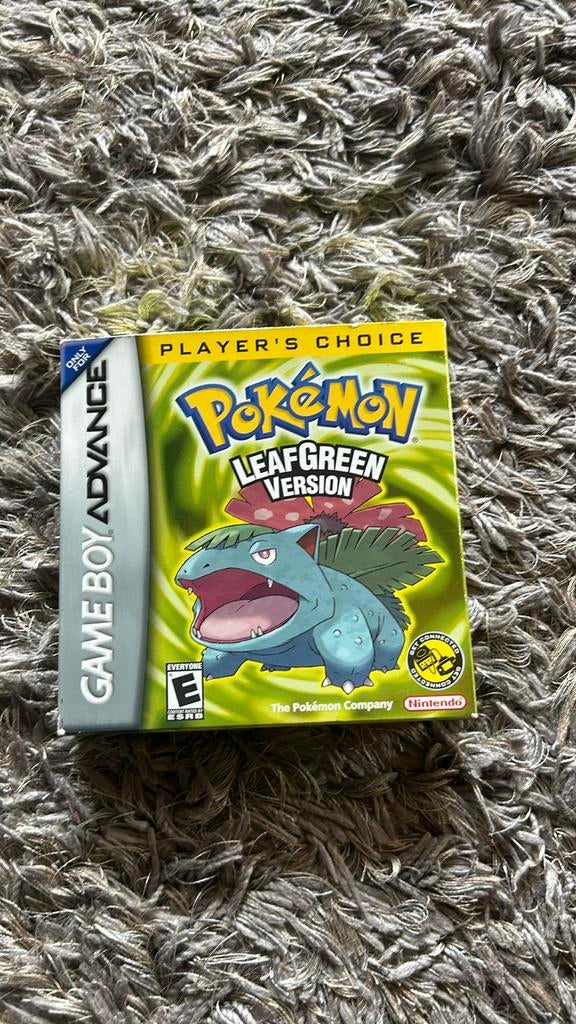 Pokemon Leafgreen Compleet - Game Boy Advance, Spelcomputers en Games, 1 speler, Ophalen of Verzenden, Zo goed als nieuw, Role Playing Game (Rpg)