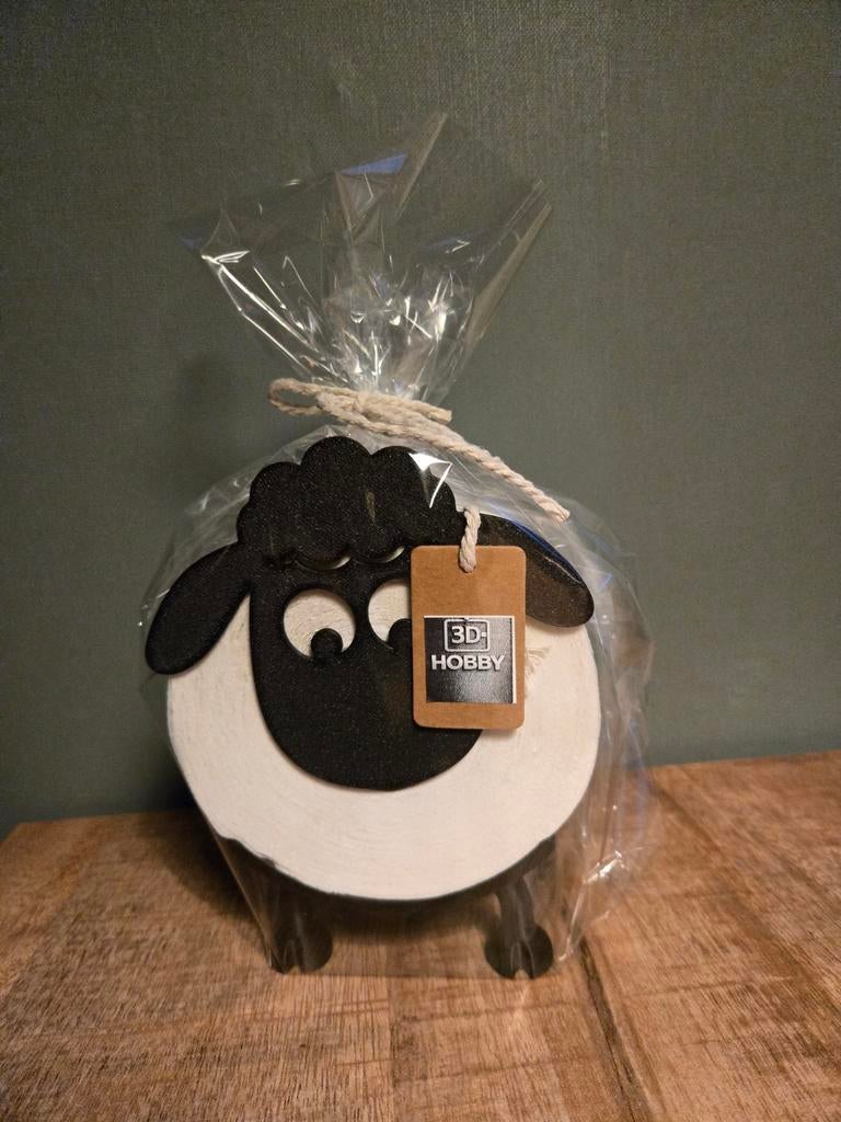 WC-rol houder schaap of kat 3D geprint, Ophalen of Verzenden, Nieuw