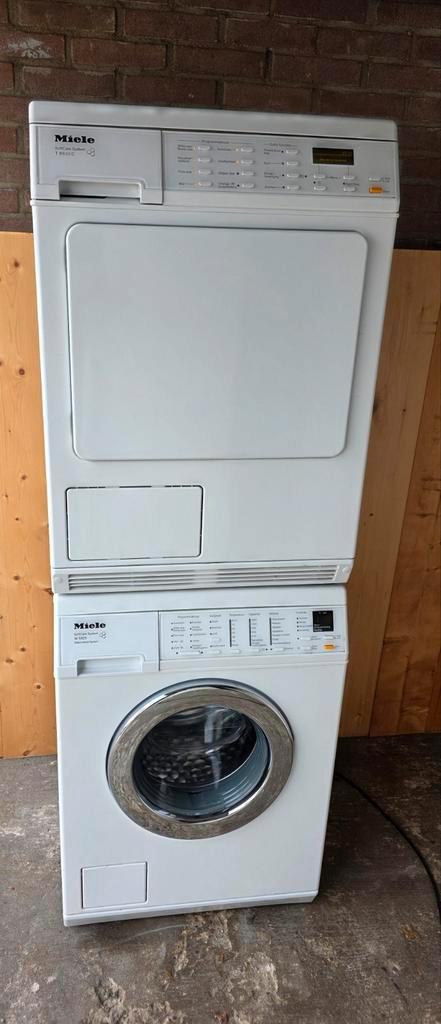 Nette Miele SoftCare wasmachine & condensdroger, Witgoed en Apparatuur, Was-droogcombinaties, Zo goed als nieuw, 8 tot 10 kg, Minder dan 85 cm