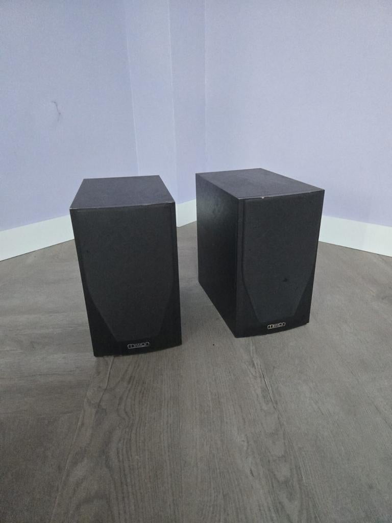 Mission luidsprekers en receiver heeft liefde nodig., Gebruikt, 60 tot 120 watt, Front, Rear of Stereo speakers, Ophalen