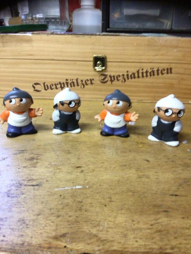 Mainzelmännchen figuren set - 4 stuks, Verzamelen, Merken en Reclamevoorwerpen, Gebruikt, Ophalen of Verzenden