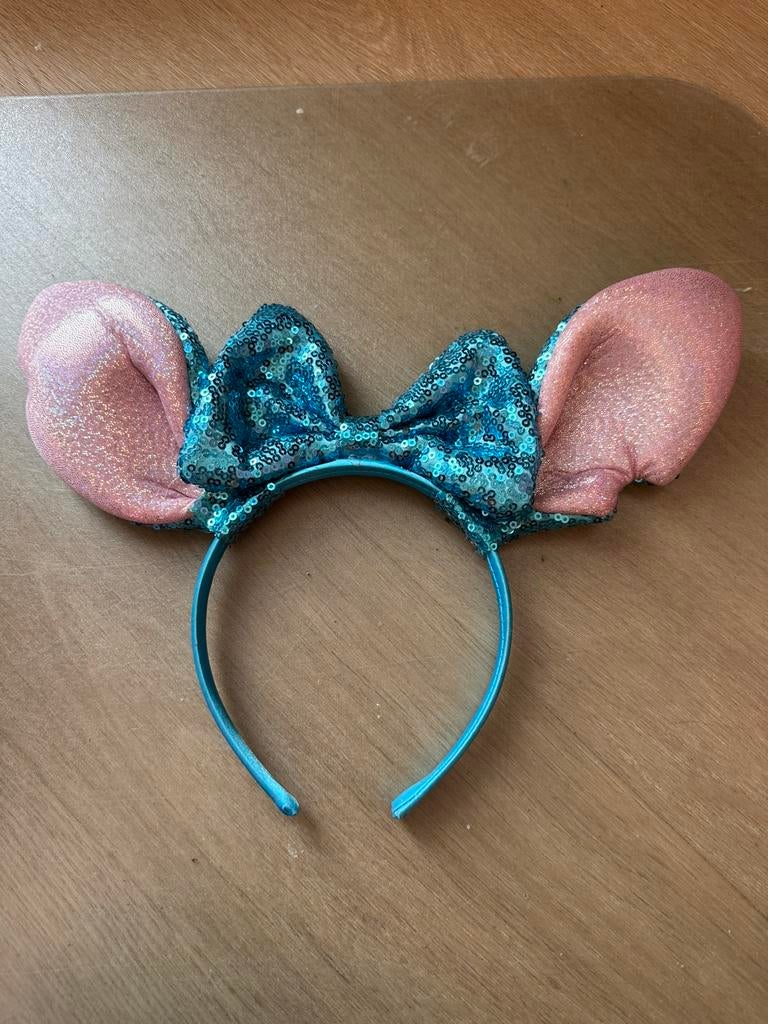 Stitch haarband met oortjes, Sieraden, Tassen en Uiterlijk, Ophalen of Verzenden, Zo goed als nieuw, Blauw, Overige typen