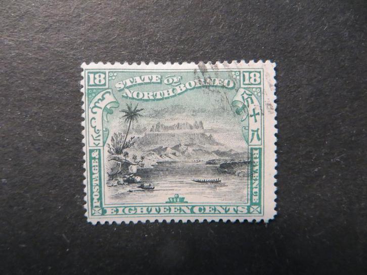 A10738: North Borneo  18 c  P 14,5-15, Postzegels en Munten, Postzegels | Azië, Oost-Azië, Ophalen of Verzenden