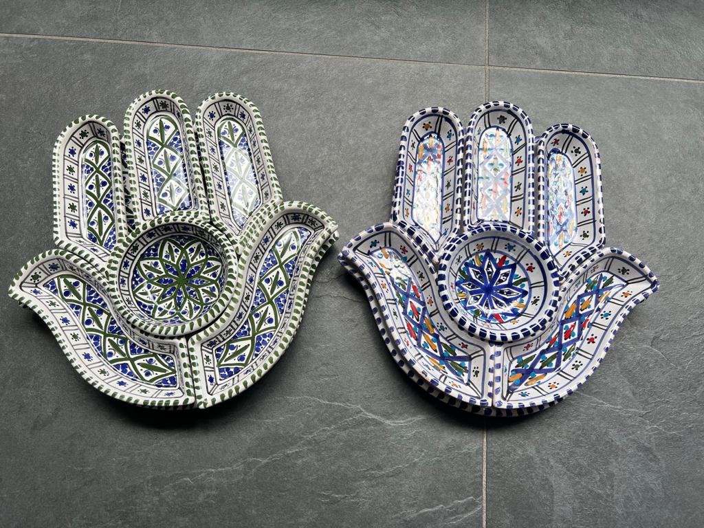 Marokkaanse schaal tapas hand van fatima fatma hamsa, Huis en Inrichting, Verburgt Vintage, Ophalen of Verzenden, Schipluidenlaan 20 5035KJ Tilburg