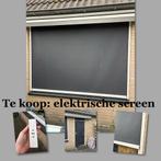 Screen antraciet 2395x1890 met Somfy elektrische bediening, Tuin en Terras, Zonneschermen, Ophalen, Gebruikt, Elektrisch, 150 tot 300 cm